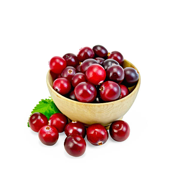 istock Cranberries in a wooden bowl 500771525
