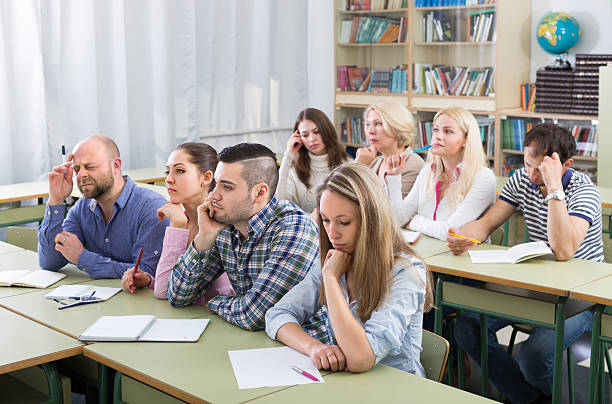 istock Adult students in classroom 500778384