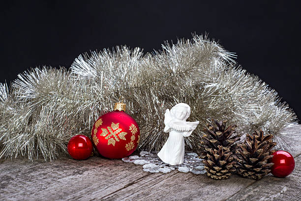 istock Christmas Decoration. Christmas Chain, Tree, Angel, Cones And Star. 500779236