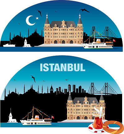 Vector Istanbul Skyline