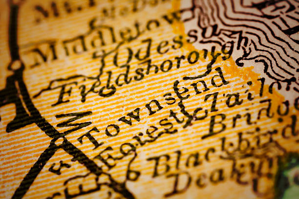 istock Townsend, Delaware on an Antique map 500781886