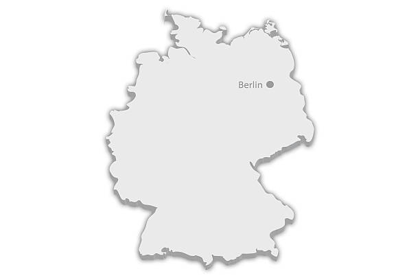 istock Country Map: Germany with captial city marker Berlin 500782032