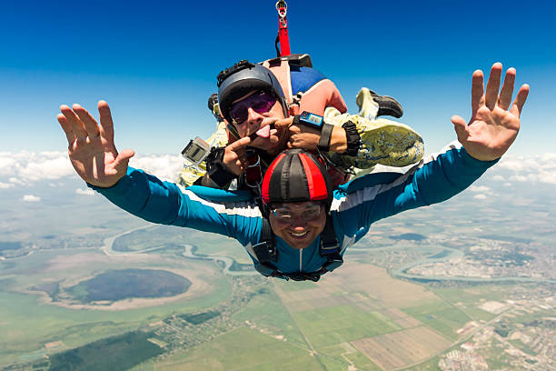 istock Skydiving photo. Tandem. 500782050