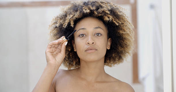 istock Woman Face With Mascara Brush 500785652