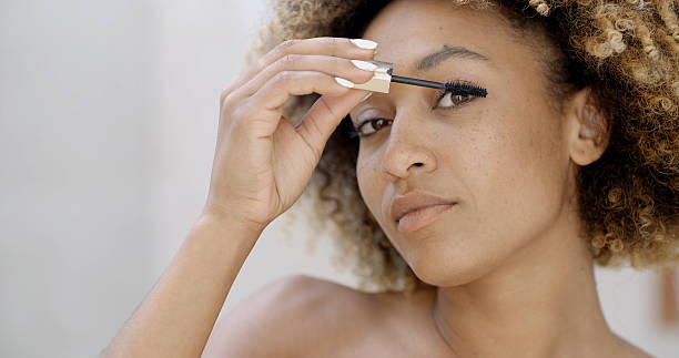 istock Woman Face With Mascara Brush 500785674
