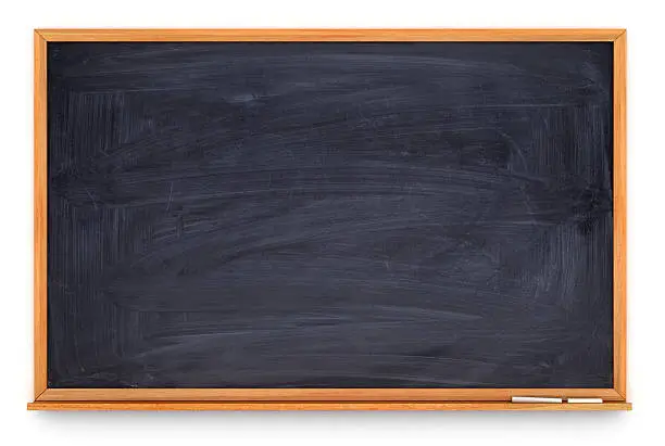 Photo of blank blackboard