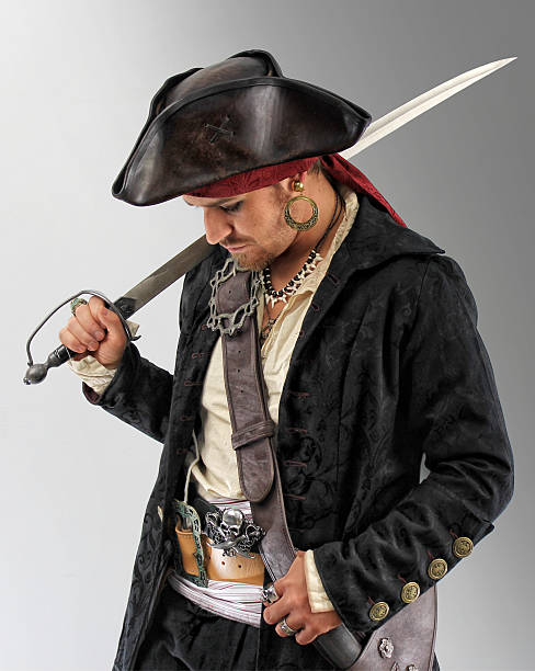 istock Pirate in Black - Looking Downward 500791001