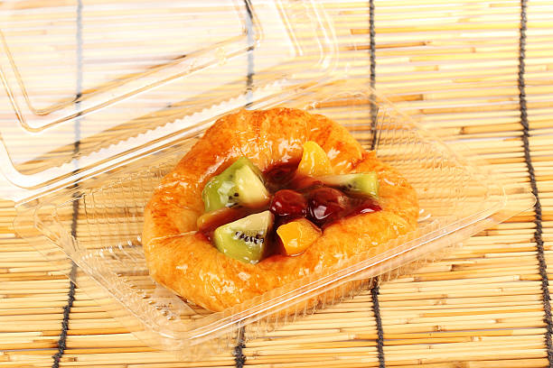 Fruit denish bread Fruit denish bread in the plastic pack denish stock pictures, royalty-free photos & images