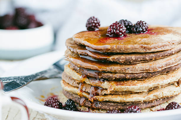 Whole wheat oatmeal pancakes