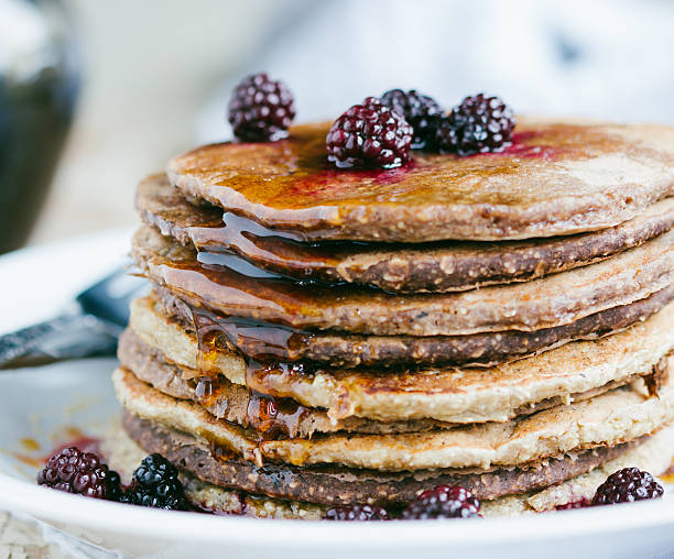 istock Whole wheat oatmeal pancakes 500800474