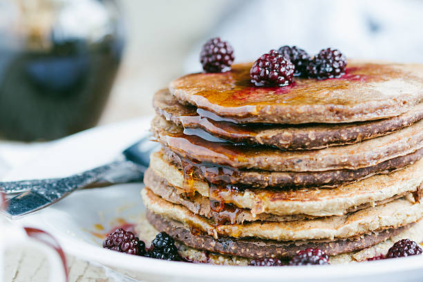 istock Whole wheat oatmeal pancakes 500800592