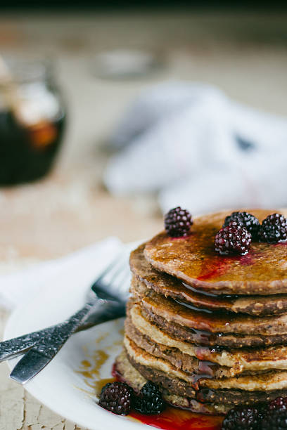 istock Whole wheat oatmeal pancakes 500801076