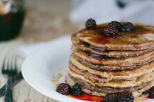 istock Whole wheat oatmeal pancakes 500801258