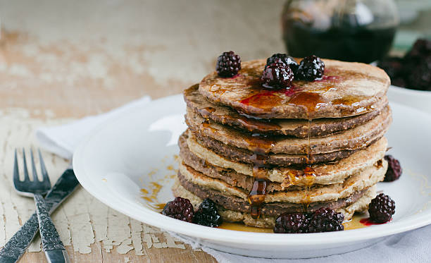 istock Whole wheat oatmeal pancakes 500801680