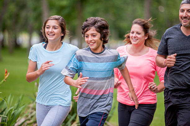 istock Family Jogging Together 500802650