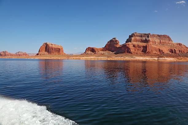 istock Picturesque cliffs reflected in the water 500802795