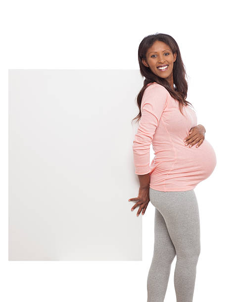 istock Pregnant woman with placard. 500803627