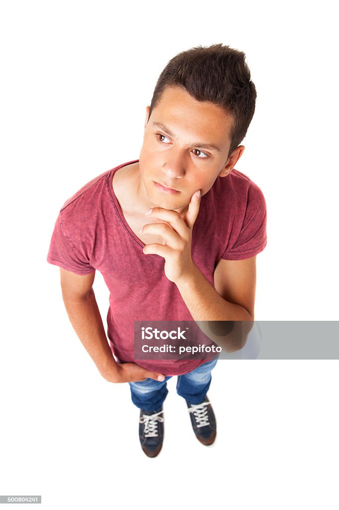 Junger Mann in Gedanken - Lizenzfrei Betrachtung Stock-Foto