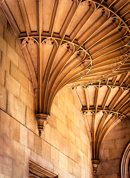 Architectural details of University of Cambridge Interior architecture of University of Cambridge, England UK cambridge england photos stock pictures, royalty-free photos & images