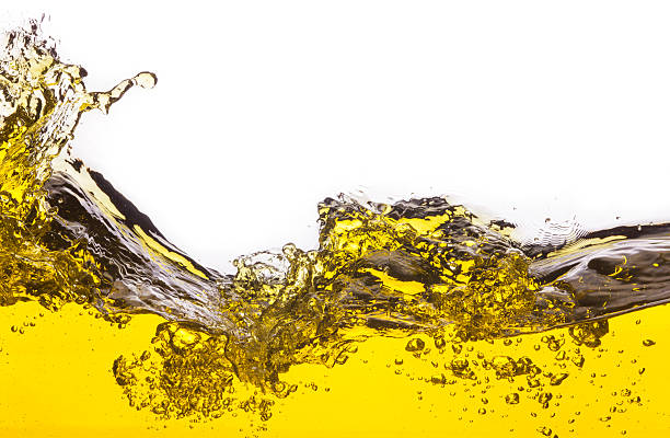 istock abstract image of a yellow liquid spilled. On a white background. 500806037