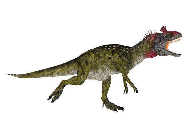 Illustration of a Cryolophosaurus stock photo