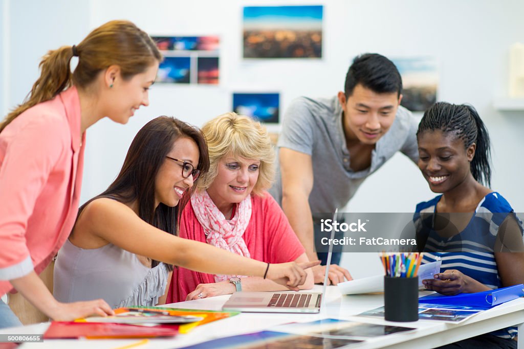 Designers in meeting Group of graphic designers meeting together 20-29 Years Stock Photo