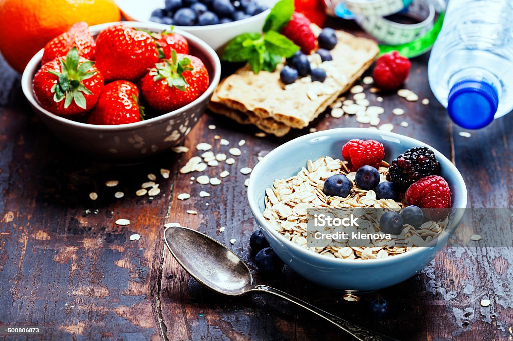 Dieta el desayuno - Foto de stock de Plano - Documento libre de derechos