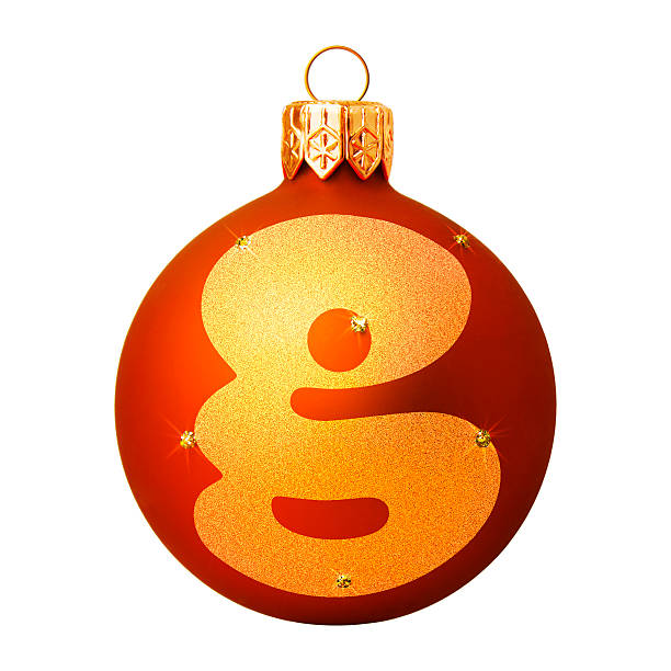 istock Red Christmas ball with a letter 500806881