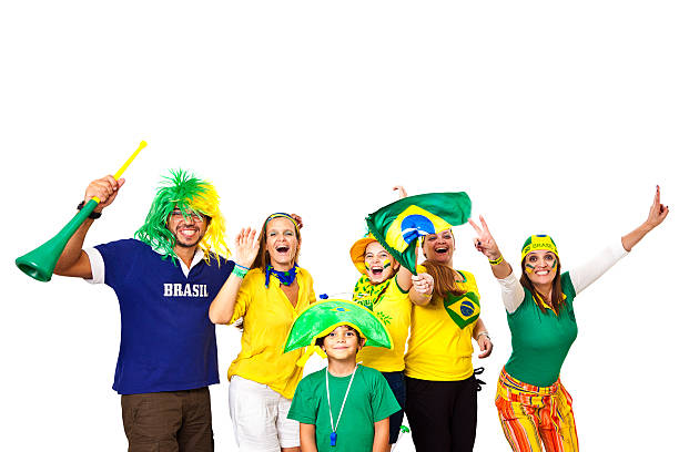 istock Brazilian fans celebrating 500807877