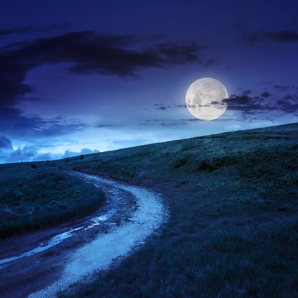 istock mountain path uphill to the sky at night 500808935