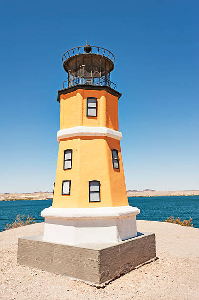 split rock lighthouse replica - split rock lighthouse state park stockfoto's en -beelden