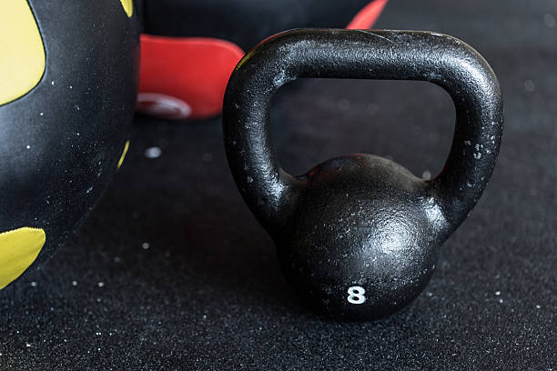 istock Close-up of kettlebell 500811984