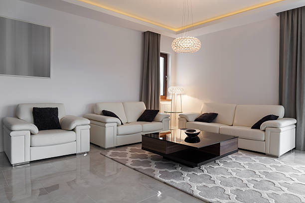 istock Leather furniture in elegant lounge 500812422