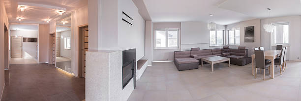 istock Spacious hall and living room 500813116