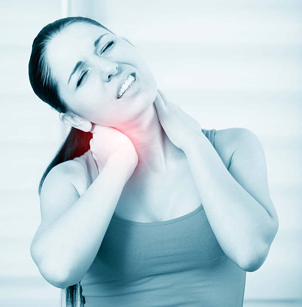 istock Woman pain in neck 500829365