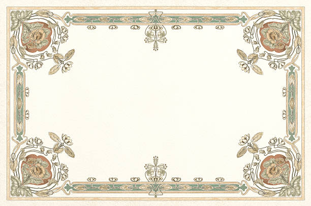 Ornaments from: Naturalistics – Coloured templates in English character for ceiling and wall painting for practical use and suitable for every room.  Illustrated with 20 chromolithographs. Published in 1899 by Carl Lange (Berlin)