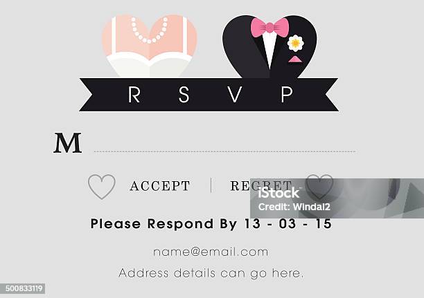 Rsvp 심장 디자인 테마를 RSVP에 대한 스톡 벡터 아트 및 기타 이미지 - RSVP, 결혼 의식, 결혼식