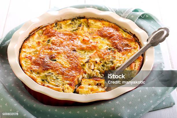Cabbage And Chicken Bake Stock Photo - Download Image Now - Gratin, Kale, 2015