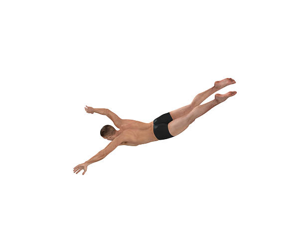 istock man diving into water isolated on white 500833234