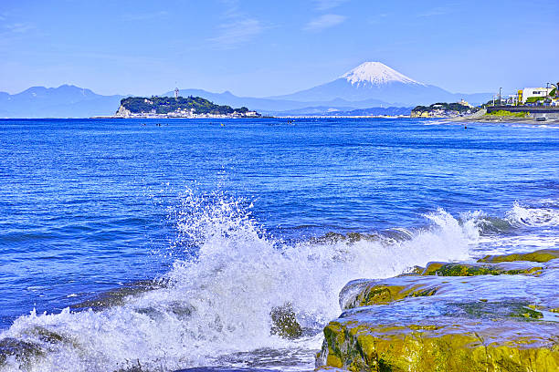 istock Mt.Fuji and Enoshima 500833783