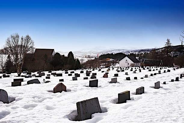 istock Graveyard behind the church 500834354