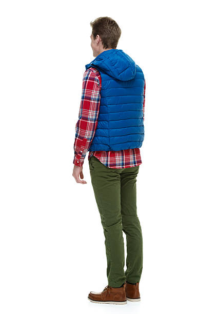 istock Rear view of hipster standing and looking away 500835094