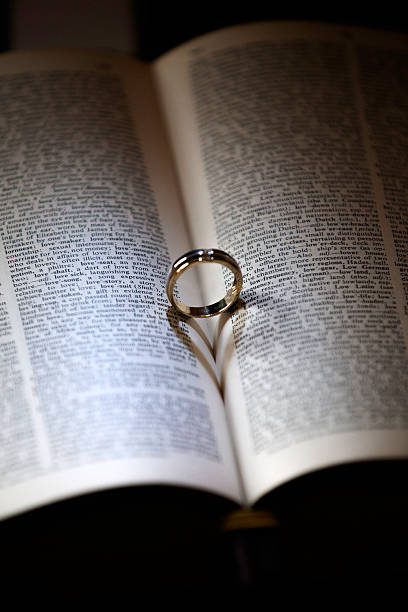 istock Ring, Bible and Heart Shadow 500835411