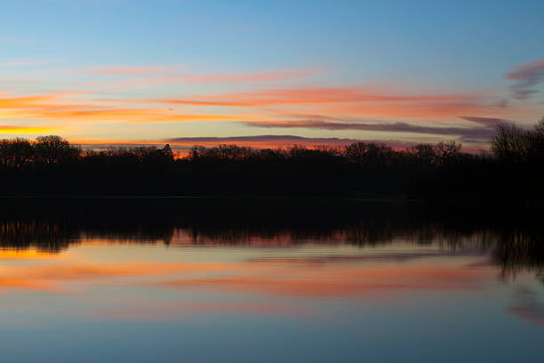 istock Sunrise on the lake. 500837200