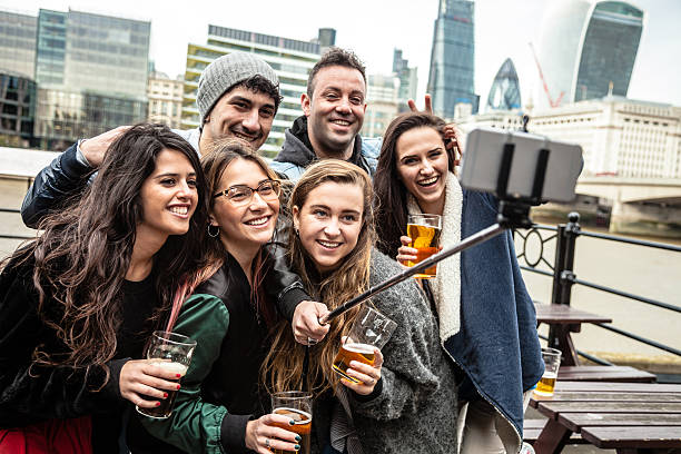 istock Hanging out with a fresh beer in a London Pub 500837596