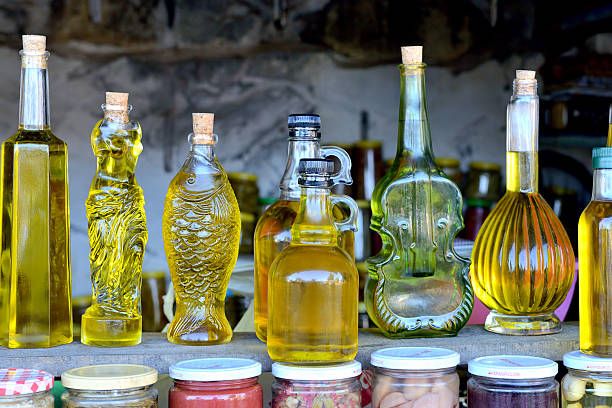 istock Olive oil in bottles 500840886