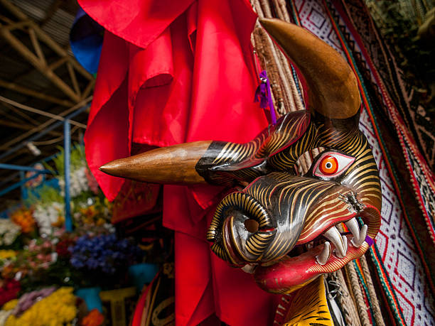 istock Wooden Boar Mask 500841024