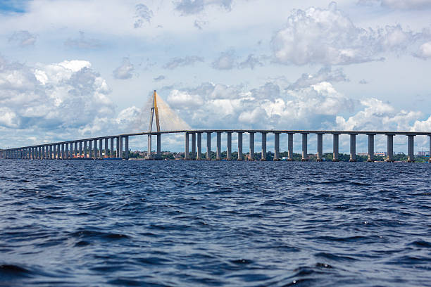 istock The Manaus Iranduba Bridge over the Amazon River, Brazil 500841830