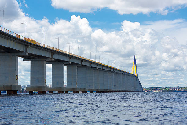istock The Manaus Iranduba Bridge over the Amazon River, Brazil 500841874