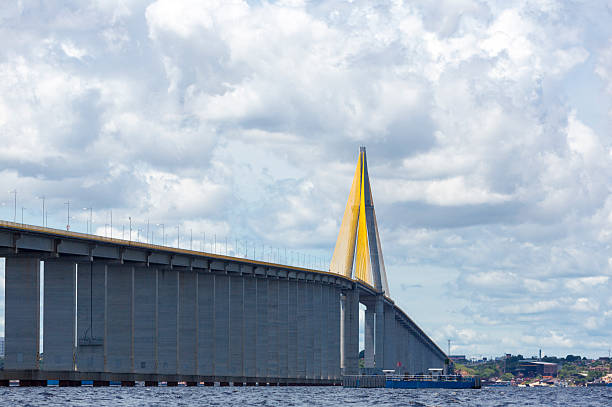 istock The Manaus Iranduba Bridge over the Amazon River, Brazil 500841950